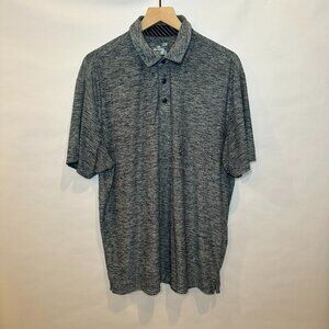 Under Armour loose fit heat gear golf performance polo Heather Navy L